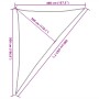 Toldo de vela triangular HDPE amarillo 160 g/m² 4x5x6,8 m de , Sombrillas - Ref: Foro24-311596, Precio: 30,94 €, Descuento: %