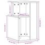 Mesa auxiliar madera de ingeniería gris Sonoma 35x35x60 cm de , Mesas de centro - Ref: Foro24-840742, Precio: 47,65 €, Descue...