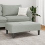 Reposapiés de terciopelo gris claro 77x55x31 cm de , Otomanas - Ref: Foro24-4007375, Precio: 68,23 €, Descuento: %
