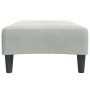 Reposapiés de terciopelo gris claro 77x55x31 cm de , Otomanas - Ref: Foro24-4007375, Precio: 68,23 €, Descuento: %