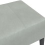 Reposapiés de terciopelo gris claro 77x55x31 cm de , Otomanas - Ref: Foro24-4007375, Precio: 68,23 €, Descuento: %