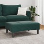 Reposapiés de terciopelo verde oscuro 77x55x31 cm de , Otomanas - Ref: Foro24-4007377, Precio: 67,25 €, Descuento: %