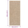 Alfombra ZIZUR apariencia de yute interior y exterior 80x200 cm de , Alfombras - Ref: Foro24-4006151, Precio: 66,25 €, Descue...