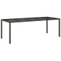 Set comedor jardín 11 pzas con cojines ratán PE vidrio marrón de , Conjuntos de jardín - Ref: Foro24-3278590, Precio: 848,25 ...