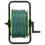 Carrete de manguera de pie con set racores PVC verde 0,75" 20 m de , Soporte de manguera de jardín - Ref: Foro24-3281520, Pre...