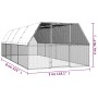 Jaula gallinero de acero galvanizado 3x8x2 m de , Jaulas y habitáculos para animales pequeños - Ref: Foro24-3278820, Precio: ...