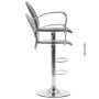 Taburetes de cocina reposabrazos 2 uds cuero sintético negro de , Taburetes de cocina - Ref: Foro24-249700, Precio: 161,95 €,...