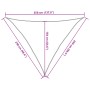 Toldo de vela poliéster oxford 100% arena 2,5x2,5x3,5 m de , Sombrillas - Ref: Foro24-4000930, Precio: 20,49 €, Descuento: %
