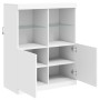 Aparador con luces LED blanco 81x37x100 cm de , Aparadores - Ref: Foro24-836672, Precio: 115,69 €, Descuento: %