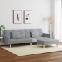 Sofá cama de 2 plazas con taburete tela gris claro de , Sofás - Ref: Foro24-3258106, Precio: 346,52 €, Descuento: %