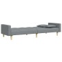 Sofá cama de 2 plazas con taburete tela gris claro de , Sofás - Ref: Foro24-3258106, Precio: 346,52 €, Descuento: %