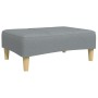 Sofá cama de 2 plazas con taburete tela gris claro de , Sofás - Ref: Foro24-3258106, Precio: 346,52 €, Descuento: %