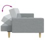 Sofá cama de 2 plazas con taburete tela gris claro de , Sofás - Ref: Foro24-3258106, Precio: 346,52 €, Descuento: %