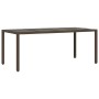 Set comedor para jardín 9 pzas y cojines ratán sintético marrón de , Conjuntos de jardín - Ref: Foro24-3276775, Precio: 1,00 ...