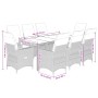 Set de comedor de jardín 9 pzas y cojines ratán sintético negro de , Conjuntos de jardín - Ref: Foro24-3276698, Precio: 1,00 ...