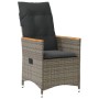 Set comedor jardín 7 pzas y cojines ratán sintético gris de , Conjuntos de jardín - Ref: Foro24-3276852, Precio: 813,27 €, De...