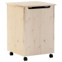 Cesta ropa sucia con ruedas RANA madera maciza pino 45x45x64 cm de , Cestas para ropa - Ref: Foro24-4002341, Precio: 78,87 €,...