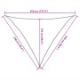Toldo de vela triangular HDPE arena 160 g/m² 2,5x2,5x3,5 m de , Sombrillas - Ref: Foro24-4002053, Precio: 15,79 €, Descuento: %