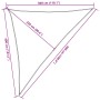 Toldo de vela triangular HDPE arena 160 g/m² 3x4x5 m de , Sombrillas - Ref: Foro24-4002058, Precio: 21,14 €, Descuento: %