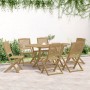 Juego de comedor para jardín 7 piezas madera maciza acacia de , Conjuntos de jardín - Ref: Foro24-3214240, Precio: 389,11 €, ...