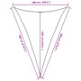 Toldo de vela triangular HDPE gris claro 160 g/m² 5x7x7 m de , Sombrillas - Ref: Foro24-4002011, Precio: 45,60 €, Descuento: %
