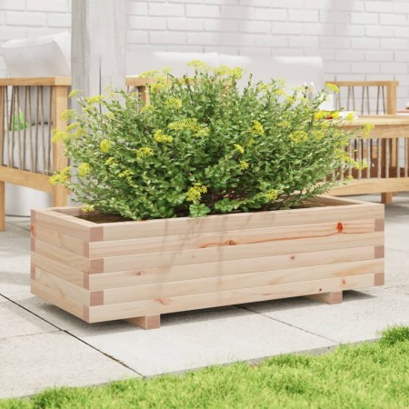 Jardinera madera maciza de pino 90x40x26,5 cm de , Maceteros y jardineras - Ref: Foro24-847333, Precio: 84,35 €, Descuento: %