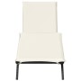 Tumbona con cojín ratán sintético negro de , Tumbonas - Ref: Foro24-4002701, Precio: 144,06 €, Descuento: %