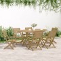 Juego de comedor para jardín 7 piezas madera maciza acacia de , Conjuntos de jardín - Ref: Foro24-3295003, Precio: 417,11 €, ...