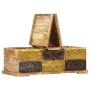 Mesa de centro madera maciza de mango 100x50x35 cm de , Mesas de centro - Ref: Foro24-247881, Precio: 308,26 €, Descuento: %