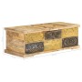 Mesa de centro madera maciza de mango 100x50x35 cm de , Mesas de centro - Ref: Foro24-247881, Precio: 308,26 €, Descuento: %