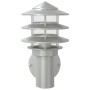 Apliques de exterior 2 unidades acero inoxidable plateado de , Iluminación de exterior - Ref: Foro24-4006229, Precio: 51,16 €...