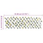 Enrejado expansible hiedra artificial amarillo 5 uds 180x60 cm de , Paneles de vallas - Ref: Foro24-366599, Precio: 81,02 €, ...