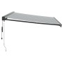 Toldo retráctil aluminio y tela gris antracita y blanco 4,5x3 m de , Toldos - Ref: Foro24-3216141, Precio: 665,71 €, Descuent...