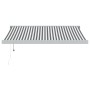 Toldo retráctil aluminio y tela antracita y blanco 3,5x2,5 m de , Toldos - Ref: Foro24-3216134, Precio: 921,19 €, Descuento: %