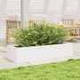 Jardinera de madera maciza de pino blanco 110x40x23 cm de , Maceteros y jardineras - Ref: Foro24-847229, Precio: 90,06 €, Des...
