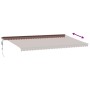 Toldo retráctil automático con luces LED marrón 600x350 cm de , Toldos - Ref: Foro24-3215418, Precio: 1,00 €, Descuento: %