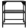 Mesa de centro con superficie de vidrio acero negro 40x40x45 cm de , Mesas de centro - Ref: Foro24-846004, Precio: 34,94 €, D...