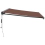Toldo retráctil automático marrón 450x300 cm de , Toldos - Ref: Foro24-3215736, Precio: 681,35 €, Descuento: %
