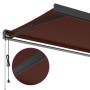 Toldo retráctil automático marrón 450x300 cm de , Toldos - Ref: Foro24-3215736, Precio: 681,35 €, Descuento: %