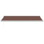 Toldo retráctil manual marrón 500x300 cm de , Toldos - Ref: Foro24-3215722, Precio: 649,88 €, Descuento: %