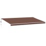 Toldo retráctil automático marrón 600x300 cm de , Toldos - Ref: Foro24-3310220, Precio: 484,93 €, Descuento: %