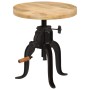 Mesa auxiliar 45x(45-62) cm madera de mango y hierro fundido en Mesas auxiliares | Comprar online en Foru.es