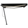 Toldo automático LED sensor de viento gris antracita 450x350 cm de , Toldos - Ref: Foro24-3069854, Precio: 760,59 €, Descuent...