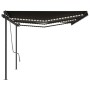 Toldo automático LED sensor de viento gris antracita 6x3,5 m de , Toldos - Ref: Foro24-3070294, Precio: 1,00 €, Descuento: %