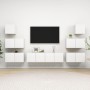 Set de mueble para TV de 8 piezas madera contrachapada blanco de , Muebles TV - Ref: Foro24-3078714, Precio: 216,52 €, Descue...