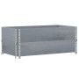 Jardinera de madera maciza de pino gris 100x50 cm de , Maceteros y jardineras - Ref: Foro24-3295393, Precio: 72,56 €, Descuen...