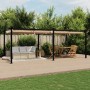 Cenador de jardín con techo retráctil taupe 3x6 m de , Carpas y cenadores - Ref: Foro24-3217063, Precio: 695,19 €, Descuento: %