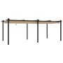 Cenador de jardín con techo retráctil taupe 3x6 m de , Carpas y cenadores - Ref: Foro24-3217063, Precio: 695,19 €, Descuento: %