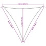 Toldo de vela triangular tela Oxford marrón 6x6x6 m de , Sombrillas - Ref: Foro24-135845, Precio: 53,57 €, Descuento: %