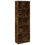Estantería madera de ingeniería roble ahumado 57x28,5x174 cm de , Librerías y estanterías - Ref: Foro24-847993, Precio: 90,16...